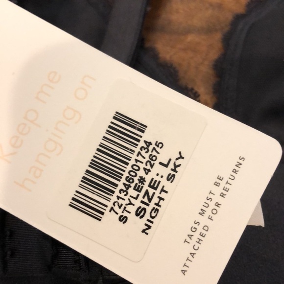 Lively The Floral Lace Bralette in Night Sky L - Picture 8 of 9